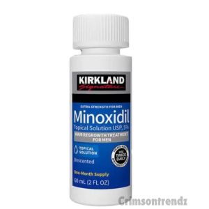 Kirkland Minoxidil 5% Extra Strength Hair Regrowth 1 Month + Dropper.
