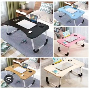 Foldable Multi Purpose Laptop Lap Desk Table – Portable Bed Desk with Storage Slot for Home Office Study Writing and Reading