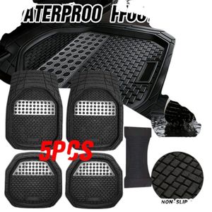 Car Mart 5pcs 5 Seater Car Floor Mats Custom Perfect Fit for All Cars, SUVs, Saloon Body and Personal Cars 