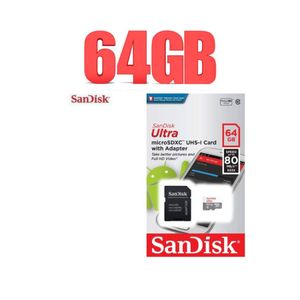 Sandisk 64GB MicroSD Memory Card Class 4 Durable Flash Storage for Phones Cameras MP3 Players Feature Phones Reliable