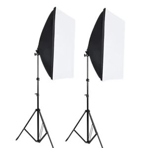 50×70cm Camera Video Studio Photographic Lighting Softbox Kit Led Lighting with 2.1M Tripod Stand for Professional Photography