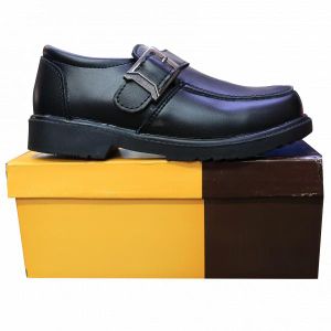 Bright Size (31-36)  Black Lace-Up  Non-Slip Sole  Durable Leather