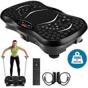 Ultrathin Vibration Platform/Massager With Two Resistance Band. Blood Circulation, Body Massage,fat Burner, Calories Burner, Cardiovascular.