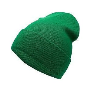 Green Kids School Knitted Beanie Warm Winter Hat
