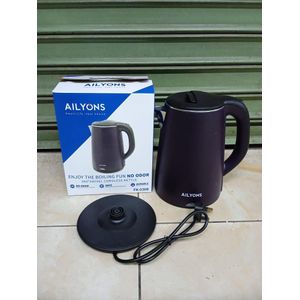 AILYONS 2.2L Cordless Electric Kettle FK0308 – Fast Boil Stainless Steel Household Kettle