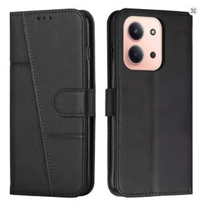 XIAOMI Redmi 15C Cover Flip Case Black Magnetic Wallet Book Leather Heavy Protective Phone Case/ cover