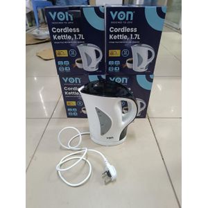 VON Hot sale Cordless Automatic Electric Kettle 1.7 Litres