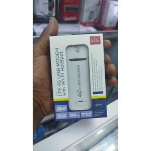 Portable 4G LTE USB Modem Router with WiFi Hotspot - Wireless Mobile Internet Dongle, High Speed Broadband Network Adapter, Plug and Play Connectivity
