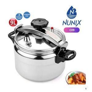 Nunix Aluminium Pressure Cooker Eploision Proof 9 litres