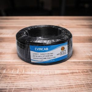 Evin  2.5mm Single Core Solid Anti-Aging Insulation Heat Resistant Durable Electrical Wiring Cable 