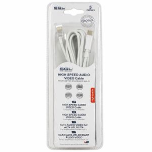 SGL 5M High Speed Audio Video Cable – Long HDMI Cable for TV, Laptop, Projector Support Durable AV Cable