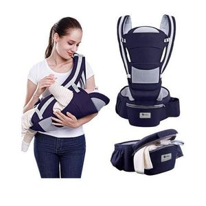 Baby Carrier, Multifunctional Ergonomic Baby Carrier For 0-36 Months, All-in-One Child Carrier With Hip Seat, Adjustable Seat, Baby Carrier With 6 Carrying Positions For Infants (Dark Blue