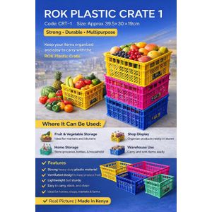 ROK Plastic Crate  3pcs