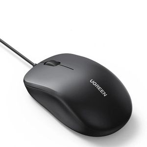 Ugreen MU007 Wired Mouse (90789) – Silent 3-Button USB-A Mouse, 1200 DPI, 1.5M Cable, Wide Compatibility with Windows, macOS, Linux & Chrome Devices