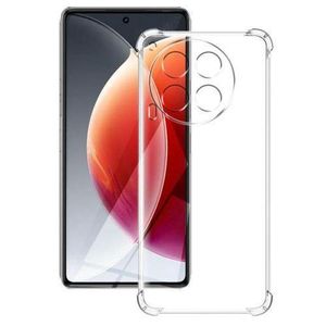Edge to Edge Bumper Side Protection Transparent Back Cover for Tecno Camon 30 -Transparent