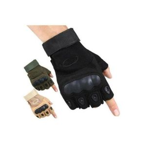 Pro Biker Motorcycle Riding Gloves Armored Non-Slip Racing/Military Gloves- BLACK