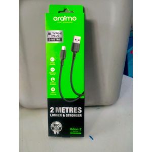 Oraimo 2 Meters Long Quality Assured Fast Charging Cable