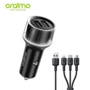 Oraimo Highway 15 15.5W Car Charger With 3-in-1 Cable
