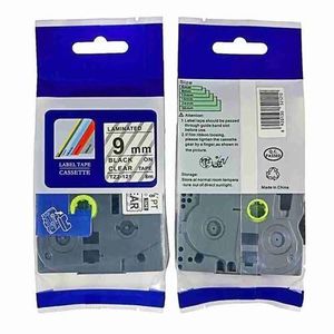Brother TZ2-121 9mm Black on Clear Compatible Label Tape