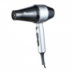  2200W Hair Dryer RM/696 – Black/Silver – High-Performance with 2 Speeds, Cool Shot & 3 Styling Attachments