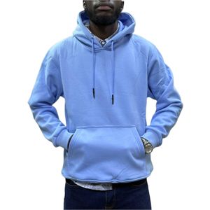  Sky Blue Heavy Cotton Unisex Hoodies 