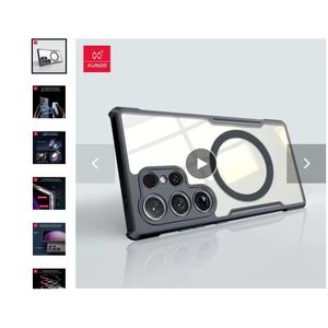 Xundd For Galaxy S25 Ultra Case Anti-Fingerprint Built-in Magnetic Airbags Shockproof Shell Magnetic Case