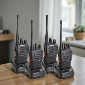 Baofeng BF-888S Portable Premium Quality 2-Way Communication Walkie Talkie Radio Calls- 4 Pieces