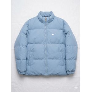 4XL LIGHT BLUE PUFFER JACKET (CHECKMARK:GZXVKN LOGO)