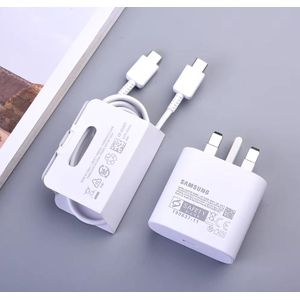 Samsung Galaxy Charger Super Fast Charging 25W USB C Type C Full Charger Android/iPhone for Galaxy A16, A06, S25/S24/S23/S22/S21/S20 Ultra A15,A14,A54,A13,A55,A54,A53,A52,A51,A25,A24,Google Pixel 7, iPhone