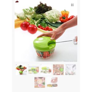 Manual Spin Food Chopper 450ml – Easy Pull Vegetable Fruit Garlic Salad Processor For Salsa, Pesto And Onions