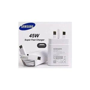 Samsung sweet home  45W USB C Plug For Samsung, SuperFast Charger Plug And Cable 1M, USB C Super Fast Charger For Galaxy S23 Ultra/S22+/S22/23/24/25 Ultra/S21/S20/A13/A14/A54 5G, UK Type C Charger Plug - White.