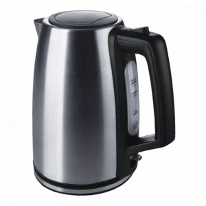  RM/439 1.7L Stainless Steel Kettle – 1850-2200W Cordless with Safety Lock Lid, Auto Shut-Off & Removable Filter – Silver