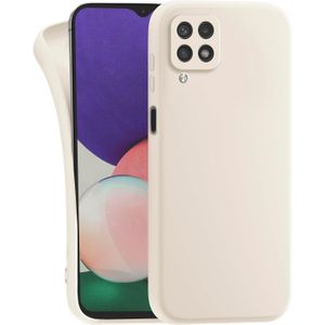 Soft Silicone Slim Fit Cover Anti-Scratch Shockproof Case for Samsung Galaxy A12 - Beige Nude