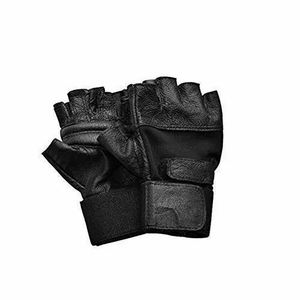 All Sizes High Quality Gym/ Work Out/ Cycling/ Weightlifting Leather Fingerless Gloves