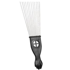 WT Metal Afro Comb Afro Pick Tool - Wide Toothed Comb