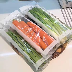  5pcs Food Freezer Bag Food Storage Bag Bpa-free Fruit Vegetable Refrigerator Storage Bags with Capacity for Keeping for Organizing