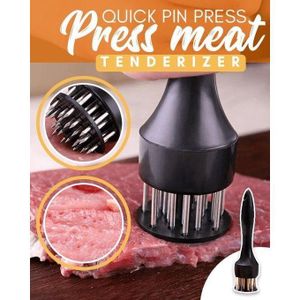 2-in-1 Meat Tenderizer Tool – Stainless Steel Needle Tenderizer & Meat Hammer