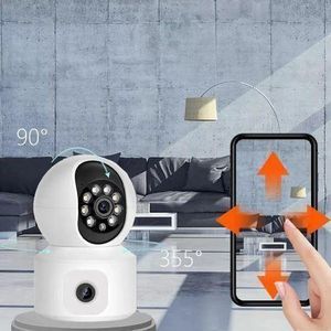 Ptz SIM CARD 4MP Dual Lens Smart Home Indoor Wireless Security 4G IP CCTV Network Binocular CCTV Camera