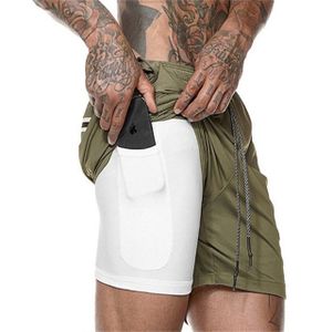 Running Shorts Men Sportswear 2 In 1 Compression Jogging Short