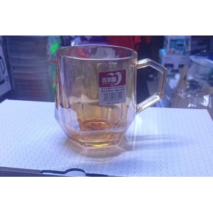 Golden tea mug