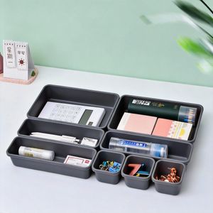 8Pcs Plastic Drawer Organizer Trays for Makeup, Desk, Kitchen & Office Storage