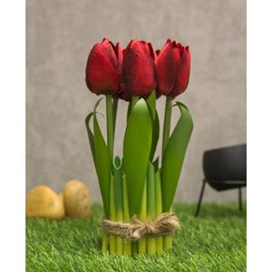 6pcs Artificial Tulip Flowers – Table Decor – Modern Style – Home & Office