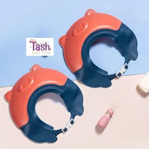 Adjustable Baby Shower Shampoo Cap Crown Shape Wash Hair Shield Hat For Baby Ear Protection Safe Children Shower 