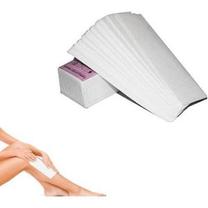 Depilatory Paper,100 Sheet Hair Removal Wax Paper Strips