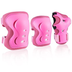 Pink High Quality Skating Cycling Guards with Pair of Elbow Knee and Wrist Pads 