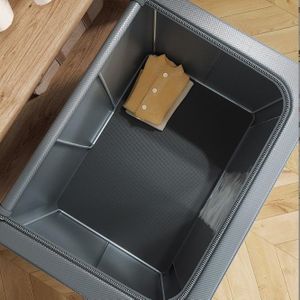 24 Liters Heavy Gauge Storage Box With Metal Frame Stand For Storage