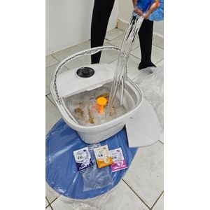 Electric foot bath massager