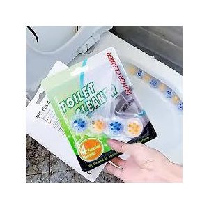 10 Packets 4-in-1 Toilet Cleaning & Freshening Magic Balls - Deodorizing & Antibacterial Bowl Cleaner