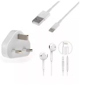 Apple Charger For IPhone 5 6 7/IPad/Ipod IPHONE X With BLUETTOOTH Earphones