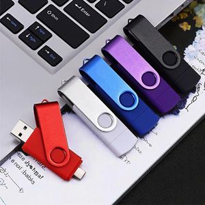 2 in 1 swivel OTG USB 3.0 flash drive 32GB type-c